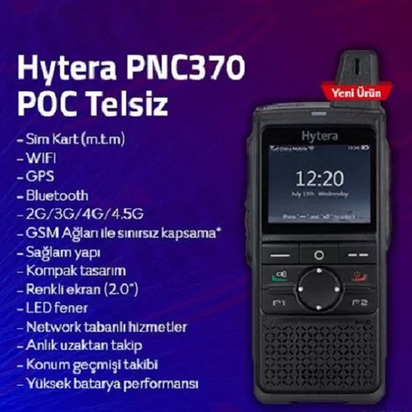 HYTERA PNC 370 Bas Konuş Telsiz Resimleri